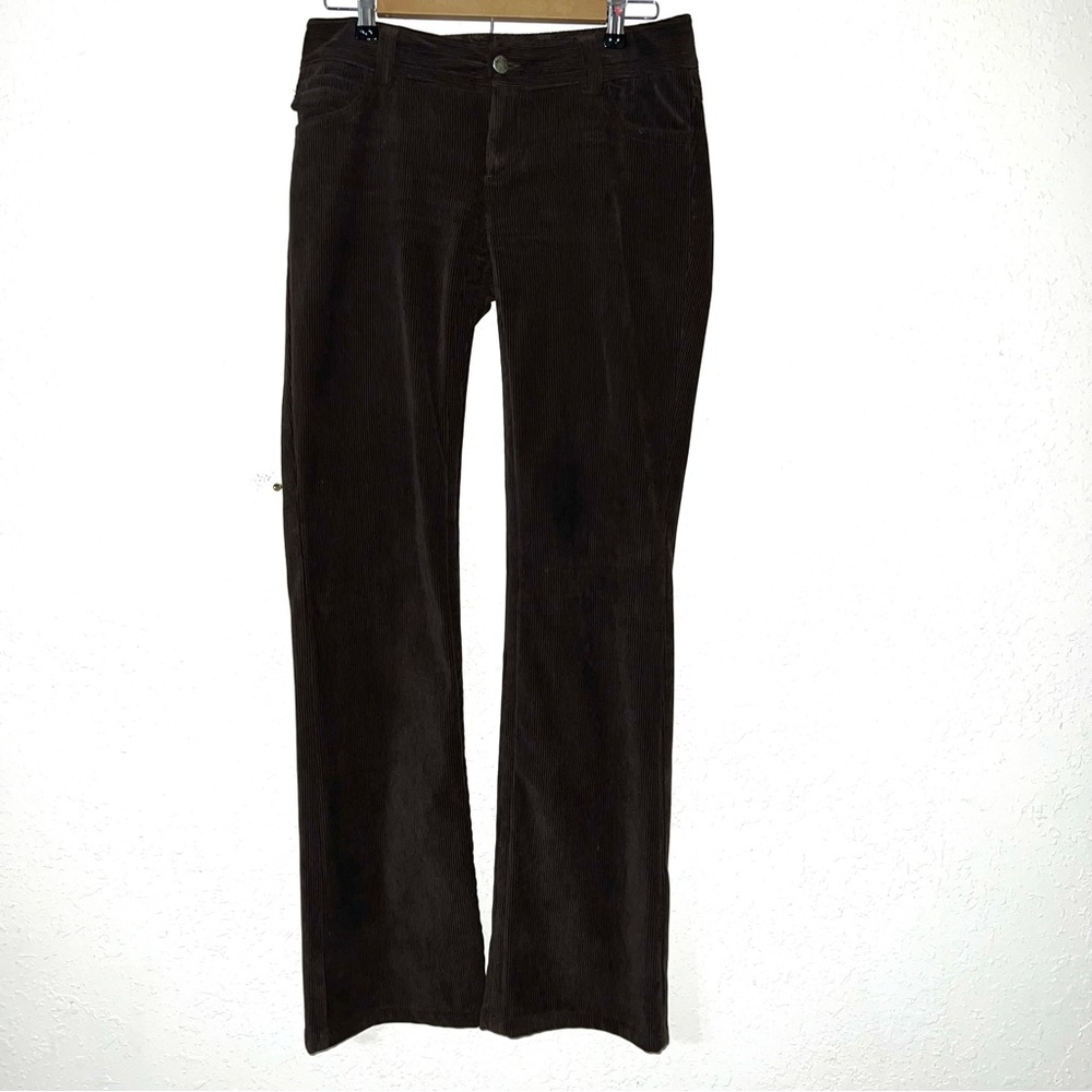 Alice + Olivia Dark Brown Corduroy Boot Cut Pants
